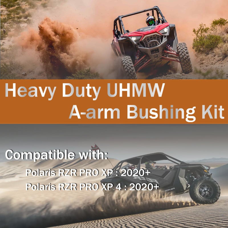 مجموعة جلبة ذراع التحكم UHMW A-arm شديدة التحمل من Qagea متوافقة مع Polaris RZR PRO XP 4 (2020+) تحل محل AAB-P-RZRXPTS-001 CT-024 - Image 2